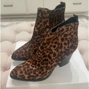 Marc Fisher animal print booties